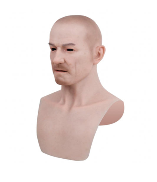 Eugene Silicone Realistic Head Mask Likelife Old Man Mask for Cosplay Halloween