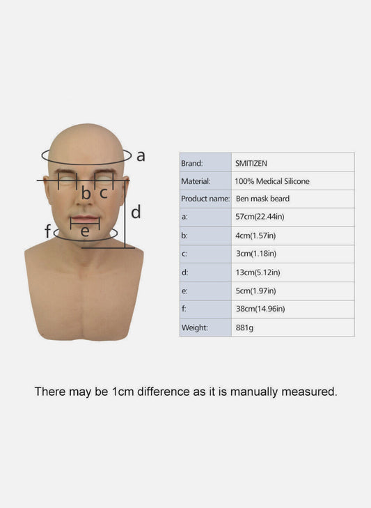 FL Silicone - Realistic Male Silicone Mask ( Ben Edition )