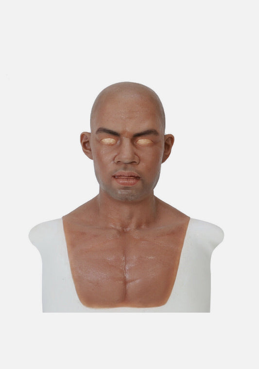 FL Silicone - Realistic Male Mask & Arm Set ( Dark Edition )