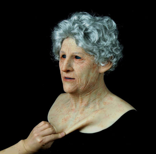 FLMASK™ Phantom Elder – Hyper-Realistic Silicone Old Man Mask for Halloween, Cosplay & Pranks