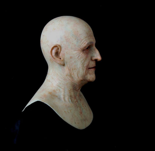 FLMASK™ Phantom Elder – Hyper-Realistic Silicone Old Man Mask for Halloween, Cosplay & Pranks